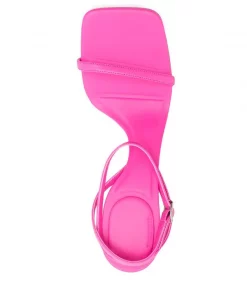 ( Positively Conscious ) Balenciaga 5321 NEON PINK Sandales à Bride Cheville Femme -Vente magasin Balenciaga 16581417 34012661 600