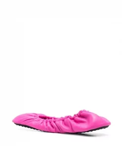 ( Positively Conscious ) Balenciaga 5321 NEON PINK Ballerines Tug Femme -Vente magasin Balenciaga 16581426 35671794 600