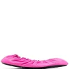 ( Positively Conscious ) Balenciaga 5321 NEON PINK Ballerines Tug Femme