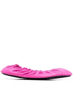 ( Positively Conscious ) Balenciaga 5321 NEON PINK Ballerines Tug Femme