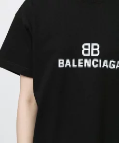 ( Positively Conscious ) Balenciaga T-shirt BB à Logo Femme -Vente magasin Balenciaga 16581447 33648879 600