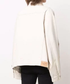 ( Positively Conscious ) Balenciaga Veste Oversize En Jean à Effet épaules Descendues 9710 LIGHT BEIGE -Vente magasin Balenciaga 16581452 35714667 600