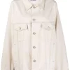 ( Positively Conscious ) Balenciaga Veste Oversize En Jean à Effet épaules Descendues 9710 LIGHT BEIGE