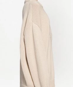 ( Positively Conscious ) Balenciaga Pull Brodé à Manches Longues 9028 CHALKY/WHITE -Vente magasin Balenciaga 16581480 33828625 600