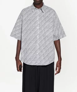 ( Positively Conscious ) Balenciaga Chemise Archive à Imprimé Letters Homme -Vente magasin Balenciaga 16581503 33332572 600