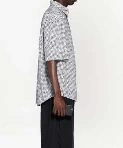 ( Positively Conscious ) Balenciaga Chemise Archive à Imprimé Letters Homme -Vente magasin Balenciaga 16581503 33333615 600