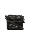 ( Positively Conscious ) Balenciaga 1000 BLACK Portefeuille Sneak à Lanière Femme