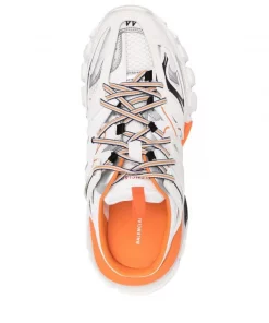 ( Positively Conscious ) Balenciaga Baskets Track 9059 WHITE/ORANGE -Vente magasin Balenciaga 16581574 34571744 600