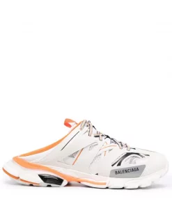 ( Positively Conscious ) Balenciaga Baskets Track 9059 WHITE/ORANGE