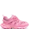 ( Positively Conscious ) Balenciaga 5842 PINK Baskets Track Femme