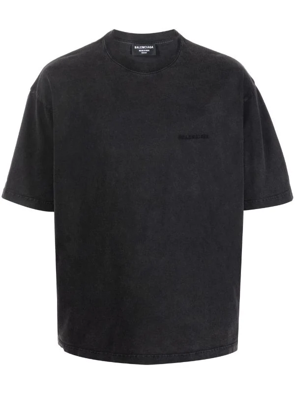 ( Nouvelle Collection ) Balenciaga T-shirt à Logo Imprimé 1146 BLK FADE OUT/BLK F O 3 ( Nouvelle Collection ) Balenciaga T-shirt à Logo Imprimé 1146 BLK FADE OUT/BLK F O