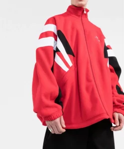 ( Positively Conscious ) Balenciaga Veste Zippée Sporty B à Logo Brodé 6400 RED -Vente magasin Balenciaga 16905793 8284ae64 206f 48de a5ce 43ee21e65202 600