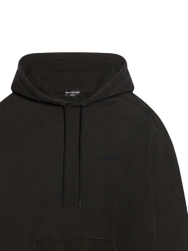 ( Nouvelle Collection ) Balenciaga 1146 BLK FADE OUT/BLK F O Hoodie à Logo Brodé Homme 5 ( Nouvelle Collection ) Balenciaga 1146 BLK FADE OUT/BLK F O Hoodie à Logo Brodé Homme – Image 3