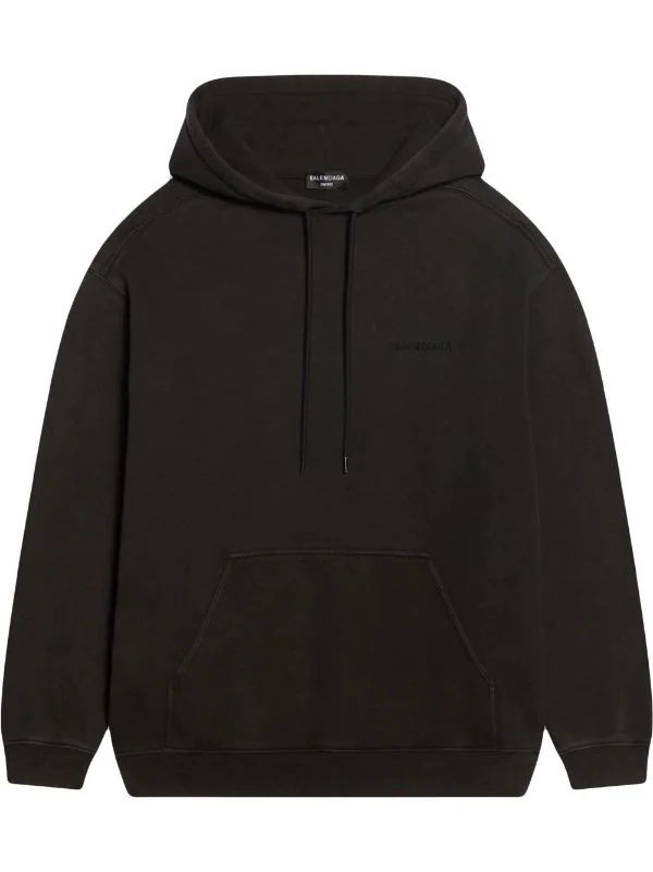 ( Nouvelle Collection ) Balenciaga 1146 BLK FADE OUT/BLK F O Hoodie à Logo Brodé Homme 3 ( Nouvelle Collection ) Balenciaga 1146 BLK FADE OUT/BLK F O Hoodie à Logo Brodé Homme