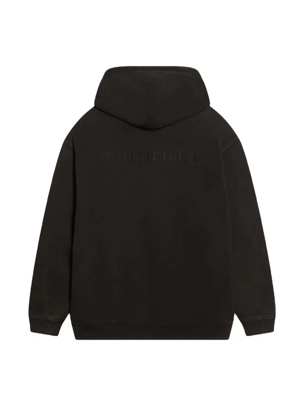 ( Nouvelle Collection ) Balenciaga 1146 BLK FADE OUT/BLK F O Hoodie à Logo Brodé Homme 4 ( Nouvelle Collection ) Balenciaga 1146 BLK FADE OUT/BLK F O Hoodie à Logo Brodé Homme – Image 2