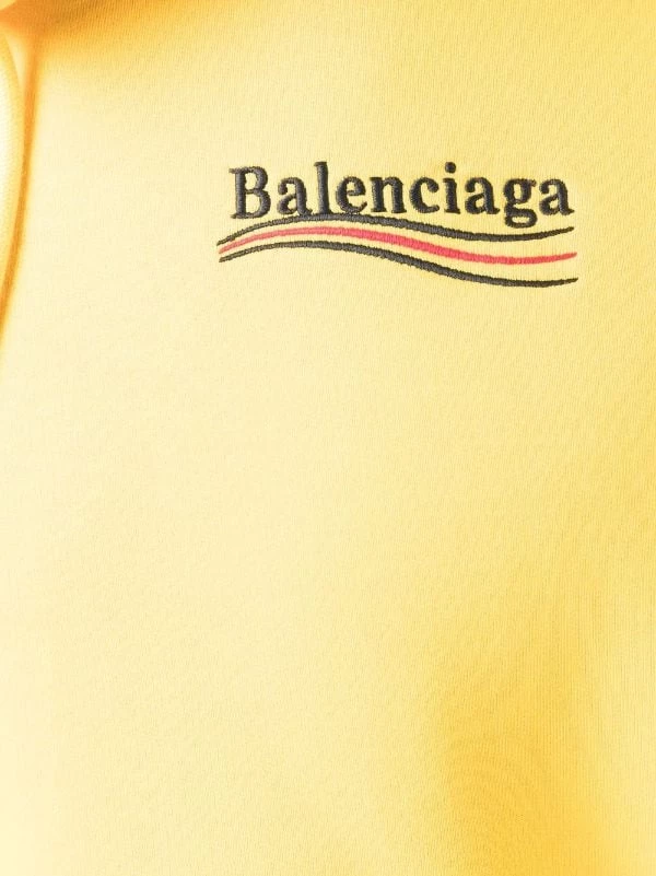( Positively Conscious ) Balenciaga Hoodie à Lien De Resserrage 7442 YELLOW/BLACK/RED 8 ( Positively Conscious ) Balenciaga Hoodie à Lien De Resserrage 7442 YELLOW/BLACK/RED – Image 6