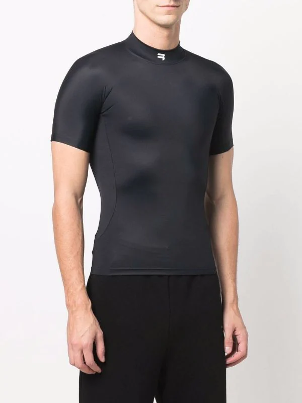 ( Positively Conscious ) Balenciaga 1077 BLACK/WHITE T-shirt Sporty B Cintré Homme 5 ( Positively Conscious ) Balenciaga 1077 BLACK/WHITE T-shirt Sporty B Cintré Homme – Image 3