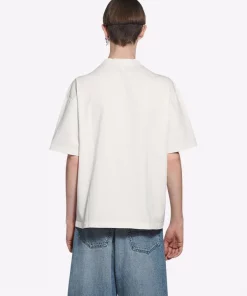 ( Positively Conscious ) Balenciaga 1375 OFF WHITE/NAVY T-shirt à Logo Imprimé Homme -Vente magasin Balenciaga 16906949 34763746 600