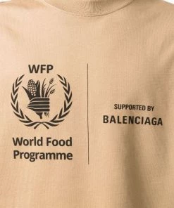 ( Nouvelle Collection ) Balenciaga T-shirt à Logo Imprimé 9605 OAT/BLACK -Vente magasin Balenciaga 16906977 34741837 600