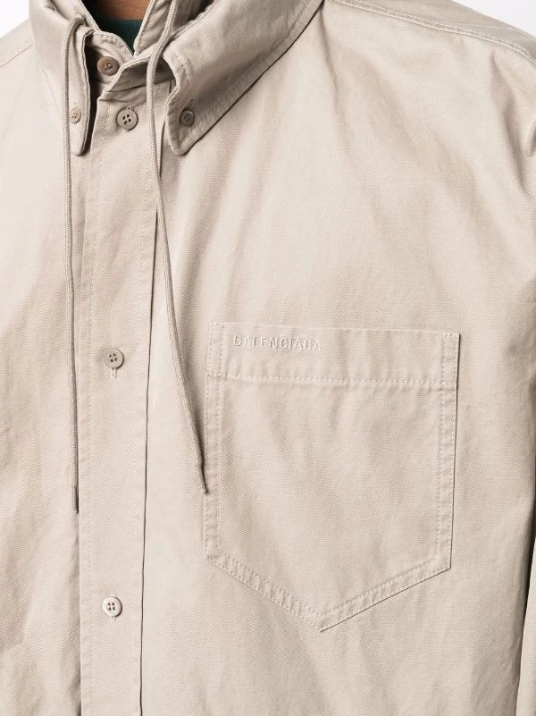 ( Nouvelle Collection ) Balenciaga 9501 BEIGE Parka à Capuche Homme 7 ( Nouvelle Collection ) Balenciaga 9501 BEIGE Parka à Capuche Homme – Image 5