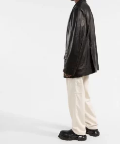 ( Positively Conscious ) Balenciaga Blazer En Cuir à Simple Boutonnage Homme -Vente magasin Balenciaga 16906997 14df6e59 df3f 4bfa b42e 0e6e56ee70b8 600