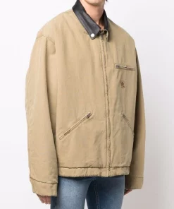 ( Positively Conscious ) Balenciaga 9501 BEIGE Veste Oversize à Fermeture Zippée Homme -Vente magasin Balenciaga 16907001 38030965 600