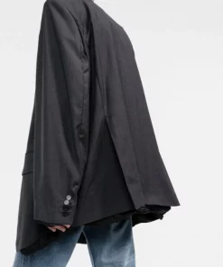 ( Positively Conscious ) Balenciaga Veste Ample à Simple Boutonnage 1240 GREY -Vente magasin Balenciaga 16907007 cf8a3393 4d44 4b00 a21a dd0949aee449 600