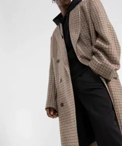 ( Positively Conscious ) Balenciaga Manteau Ample à Motif Pied-de-poule 9378 BEIGE/BROWN -Vente magasin Balenciaga 16907018 eab6de37 a939 4e80 a0eb b39313278e37 600