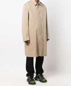 ( Positively Conscious ) Balenciaga 9799 DESERT BEIGE Manteau à Logo Brodé Homme -Vente magasin Balenciaga 16907020 35062742 600