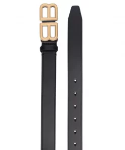 ( Positively Conscious ) Balenciaga 1000 BLACK Ceinture BB Hourglass Médium Femme -Vente magasin Balenciaga 16909926 36324542 600