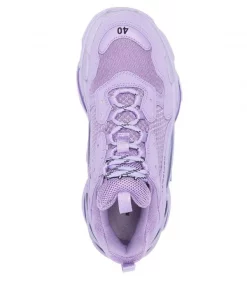 ( Positively Conscious ) Balenciaga 5410 LILAC/BLACK Baskets Triple S Femme -Vente magasin Balenciaga 16909934 35300408 600