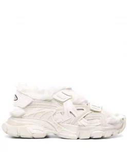 ( Positively Conscious ) Balenciaga Sandales Track En Fourrure Artificielle 9700 BEIGE/BEIGE
