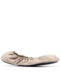 ( Positively Conscious ) Balenciaga 9006 TAUPE Ballerines Tug Femme