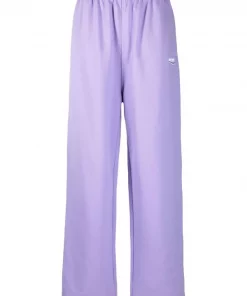( Positively Conscious ) Balenciaga 0307 LIGHTPURPLWHIT/BLU W Pantalon De Jogging à Logo Imprimé Femme