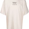 ( Positively Conscious ) Balenciaga T-shirt Oversize à Imprimé Couture 9054 CHALKY WHITE/BLACK