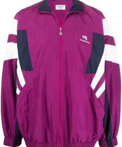 ( Positively Conscious ) Balenciaga Veste à Fermeture Zippée 5210 PURPLE