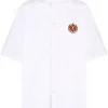 ( Positively Conscious ) Balenciaga Chemise à Logo Brodé 9000 WHITE