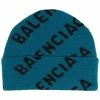 ( Positively Conscious ) Balenciaga Bonnet à Logo All-over 2470 PETROL BLUE/BLACK -Vente magasin Balenciaga 16909969 35244785 600