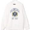 ( Positively Conscious ) Balenciaga Sweat à Imprimé Graphique 1371 OFF WHITE/BLUE