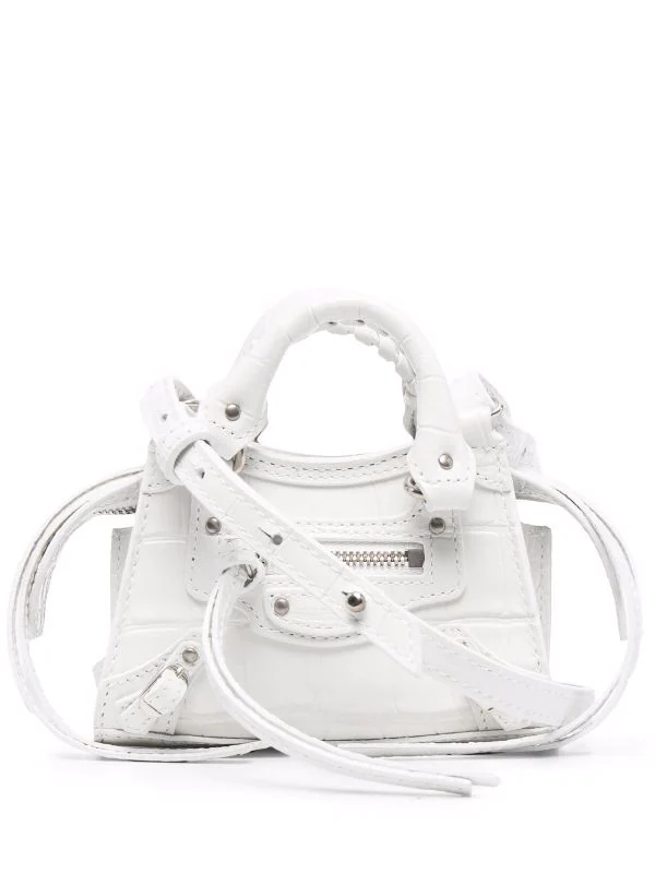 ( Positively Conscious ) Balenciaga Mini Sac à Bandoulière Neo Classic En Cuir 9016 WHITE 3 ( Positively Conscious ) Balenciaga Mini Sac à Bandoulière Neo Classic En Cuir 9016 WHITE