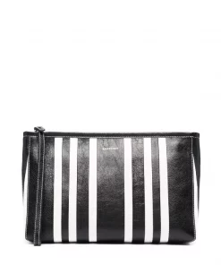 ( Positively Conscious ) Balenciaga 1090 BLACK/WHITE Grande Pochette Barbès Zippées Femme
