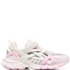 ( Positively Conscious ) Balenciaga 5511 PINK/BEIGE/LG GREY Baskets Track Femme