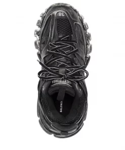 ( Positively Conscious ) Balenciaga 1000 FADED BLACK Baskets Track à Effet Délavé Femme -Vente magasin Balenciaga 16910465 34845385 600