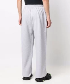 ( Positively Conscious ) Balenciaga Pantalon De Jogging Oversize En Coton 1379 HEATHER GR/WHITE/RED -Vente magasin Balenciaga 16910477 36877446 600