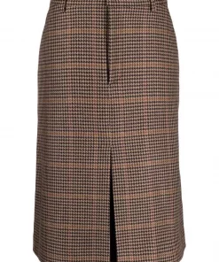 ( Positively Conscious ) Balenciaga 9364 BEIGE/BLACK Jupe Asymétrique Plissée Femme