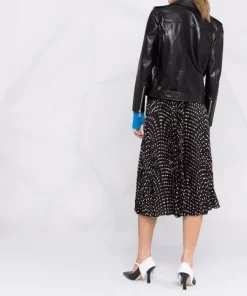 ( Positively Conscious ) Balenciaga 1070 BLACK/ WHITE Jupe Mi-longue Plissée Femme -Vente magasin Balenciaga 16910485 35938923 600