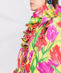 ( Positively Conscious ) Balenciaga Robe Mi-longue à Fleurs Femme -Vente magasin Balenciaga 16910486 35643719 600