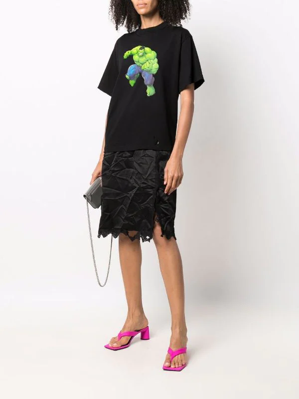 ( Positively Conscious ) Balenciaga 1000 BLACK Robe à Imprimé Hulk Femme 4 ( Positively Conscious ) Balenciaga 1000 BLACK Robe à Imprimé Hulk Femme – Image 2