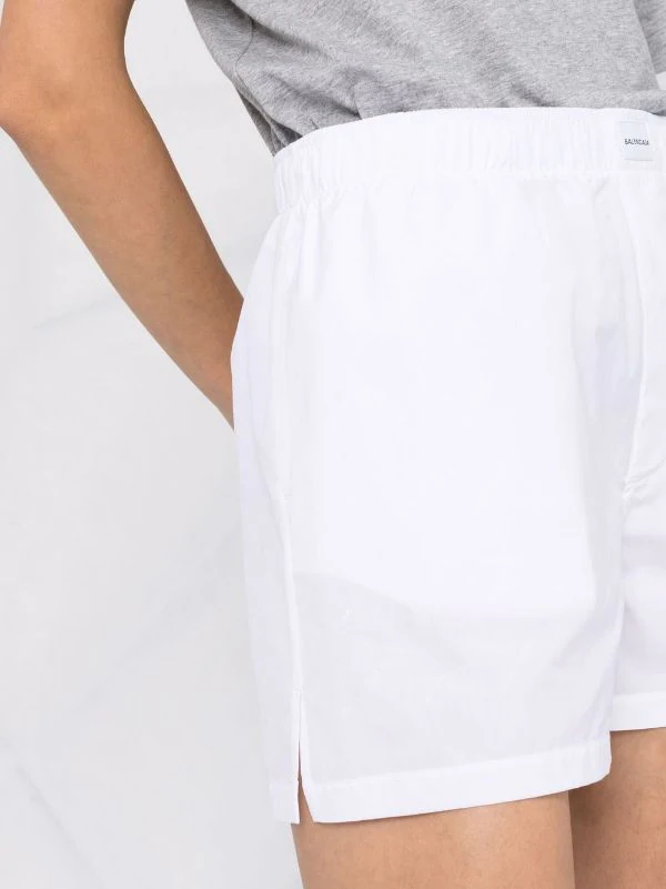 ( Positively Conscious ) Balenciaga Short à Patch Logo 9000 WHITE 5 ( Positively Conscious ) Balenciaga Short à Patch Logo 9000 WHITE – Image 3