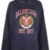 ( Positively Conscious ) Balenciaga 8067 MARINE BLUE/ RED Hoodie College à Logo Imprimé Femme 2 ( Positively Conscious ) Balenciaga 8067 MARINE BLUE/ RED Hoodie College à Logo Imprimé Femme -Vente magasin Balenciaga 16910501 36940648 600